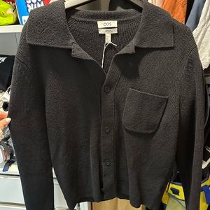 COS Black Lightweight Shirt Jacket